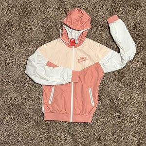 Pink & White Nike Windbreaker Size S